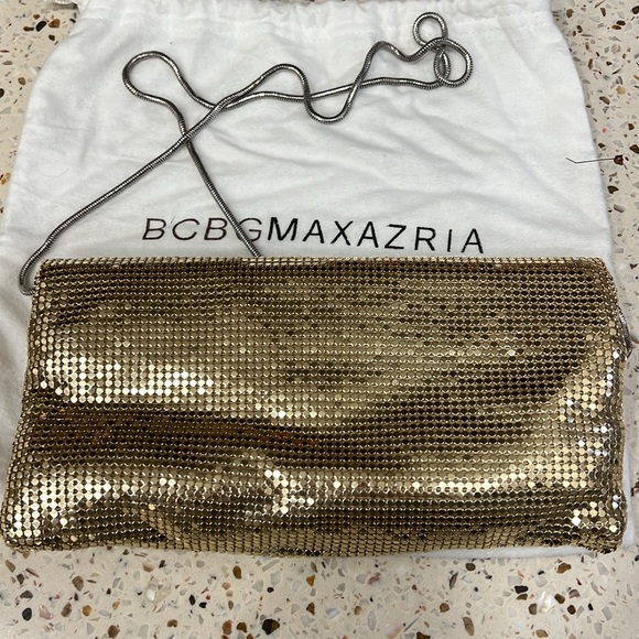BCBG gold clutch dress bag - Picture 4 of 4